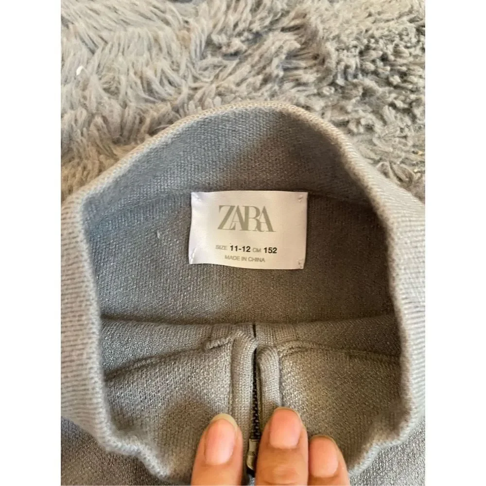 Zara girls front pocket mock neck sweater poncho size‎ 11-12
